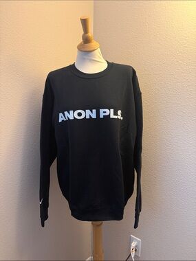 NEW Deux Moi Anon Pls Crewneck Sweatshirt